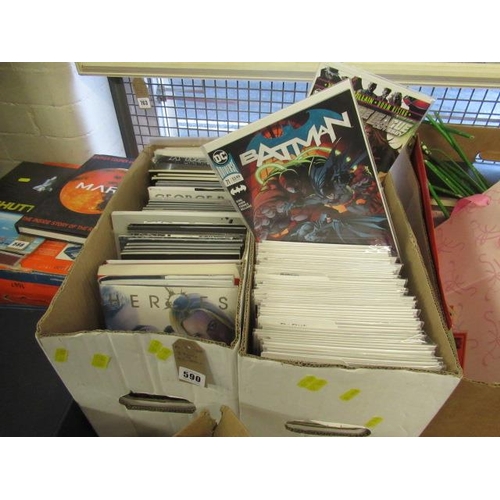 590 - TWO BOXES OF DC COMICS