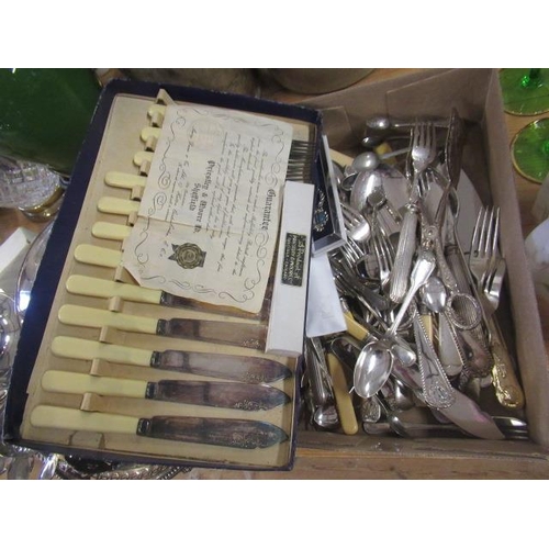 416 - BOX OF EPNS CUTLERY