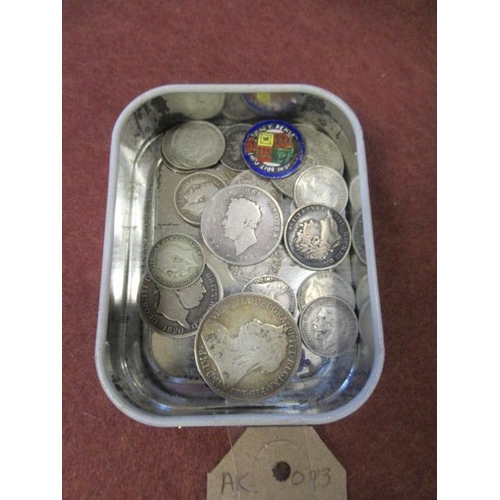 695 - QUANTITY OF GEORGIAN AND LATER SILVER BRITISH COINS