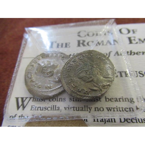 800 - HERENNIA ETRUSCILLA AND OTACILLA ROMAN COINS