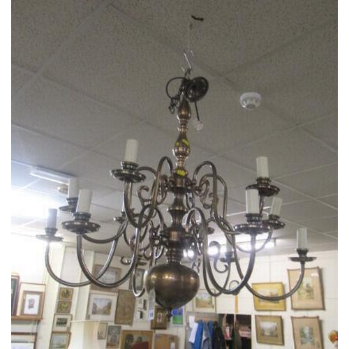 109 - BRASS CEILING LIGHT