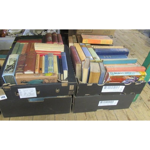 140 - FOUR BOXES OF BOOKS