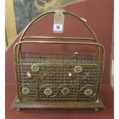 16 - EDWARDIAN MAGAZINE RACK