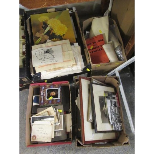 36 - FOUR BOXES OF EPHEMERA