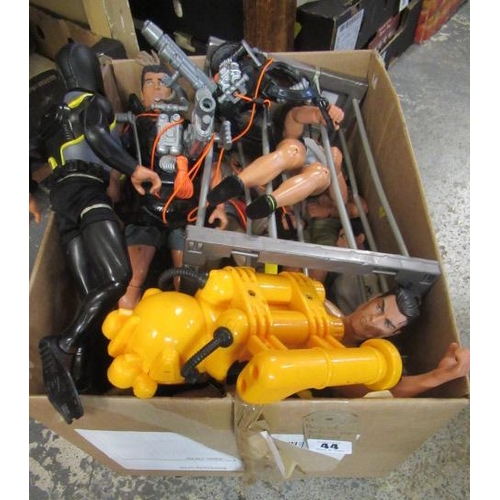 44 - BOX OF ACTION MAN FIGURES