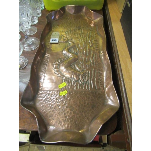 455 - ARTS AND CRAFTS COPPER TRAY