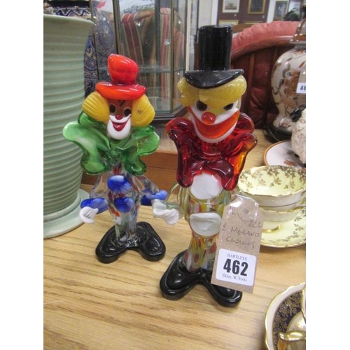 462 - TWO MURANO CLOWNS