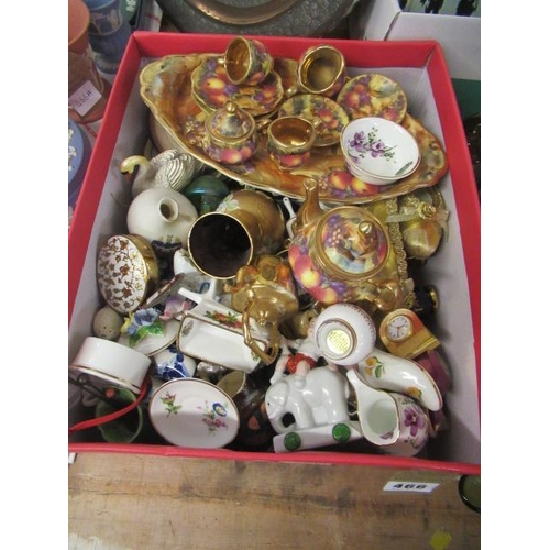 466 - BOX OF MINIATURE CHINA ETC