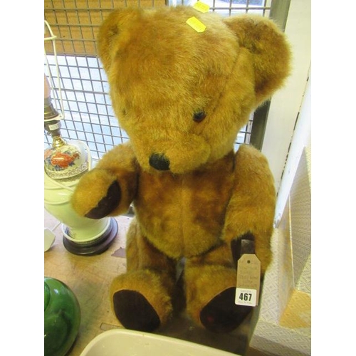 467 - VINTAGE PLUSH TEDDY WITH GROWLER