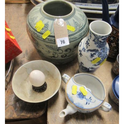 76 - QUANTITY OF CHINESE CERAMICS ETC