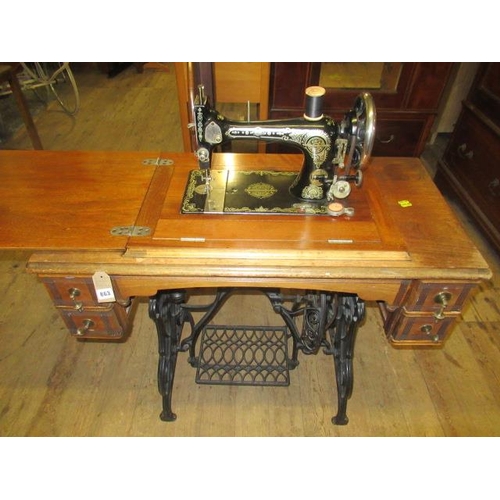 863 - TREADLE SEWING MACHINE