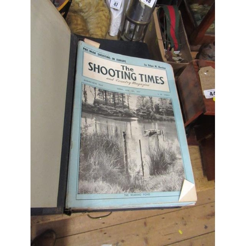 44 - TWO FOLDERS OF THE SHOOTING TIMES