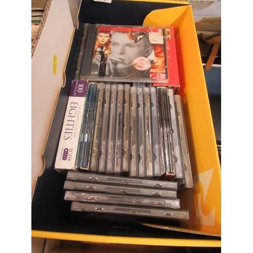 67 - BOX OF CDS INCLUDING DAVID BOWIE REM AND FLEETWOOD MAC