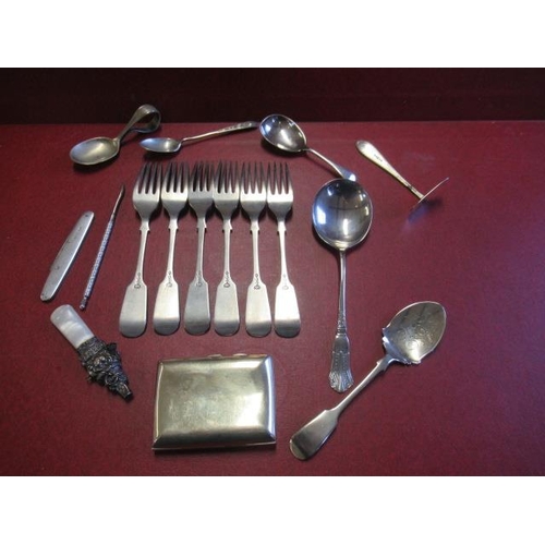 320 - SILVER CASED PEN KNIFE ETC