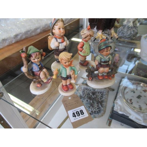 498 - FIVE HUMMEL FIGURES