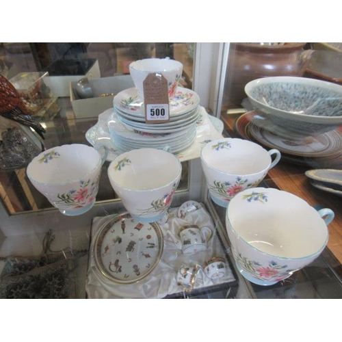 500 - SHELLEY WILD FLOWERS TEASET