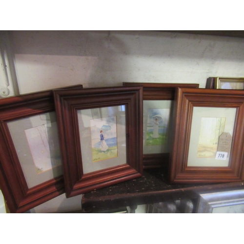 778 - FOUR FRAMED WATERCOLOURS BY GRANT