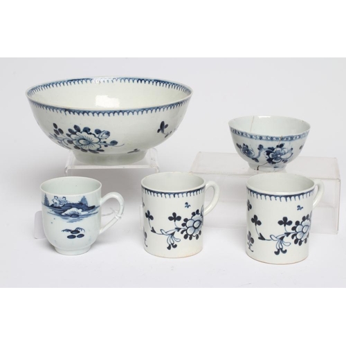 83 - A COLLECTION OF JAMES PENNINGTON PORCELAIN TEAWARES, comprising a pair of Profile Bud coffee cans, 1... 