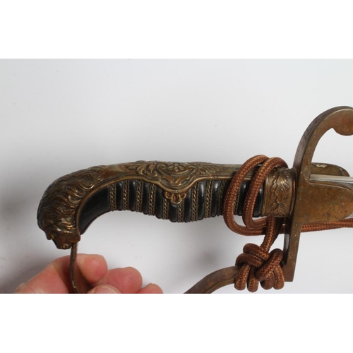 416 - A GERMAN CAVALRY OFFICER'S SWORD, the 30 3/4