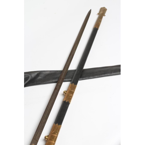 417 - AN 1827 PATTERN NAVAL OFFICER'S SWORD, the 31 1/2