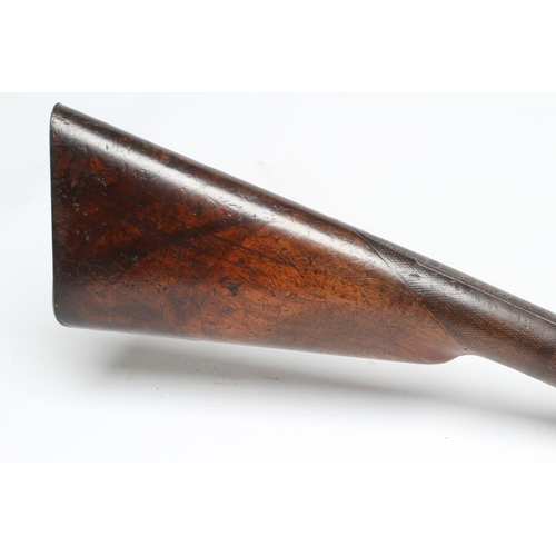 423 - A PERCUSSION DOUBLE BARRELLED SHOTGUN, by Samuel & C. Smith of Princess Street London, the 28