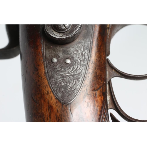 423 - A PERCUSSION DOUBLE BARRELLED SHOTGUN, by Samuel & C. Smith of Princess Street London, the 28