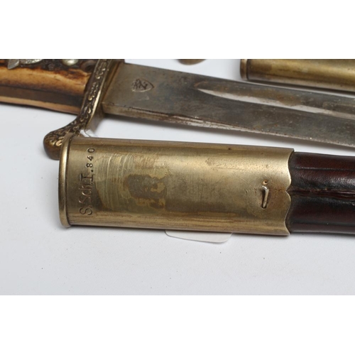 433 - TWO WWII GERMAN POLICE DRESS BAYONETS, both with 13