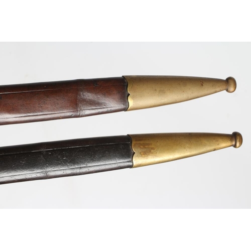 433 - TWO WWII GERMAN POLICE DRESS BAYONETS, both with 13