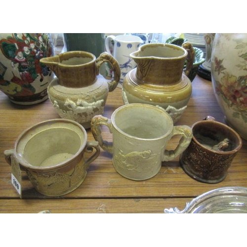 100 - QUANTITY OF STONEWARE JUGS ETC