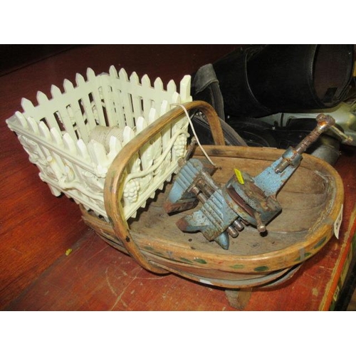 574 - BASKET AND CLAMP ETC