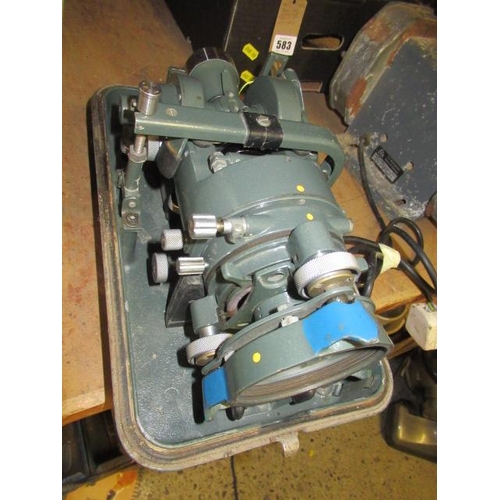 584 - CASED THEODOLITE