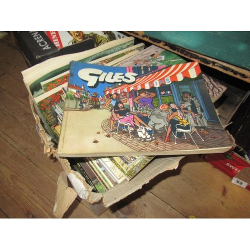 94 - BOX OF GILES COMIC BOOKS