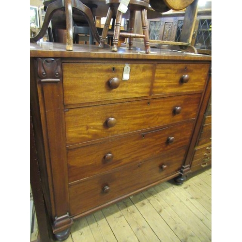 1006 - MAHOGANY CHEST OF DRAWERS