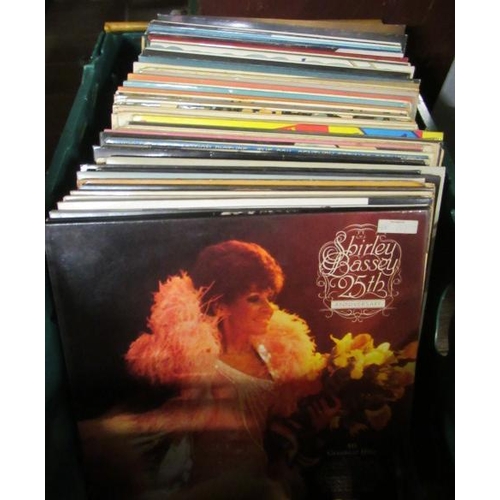 177 - BOX OF LP RECORDS AND SINGLES