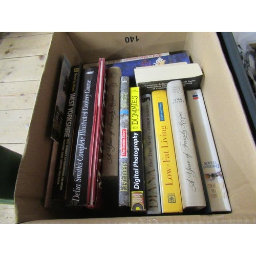 179 - BOX OF BOOKS INCLUDING SALMAN RUSHDI