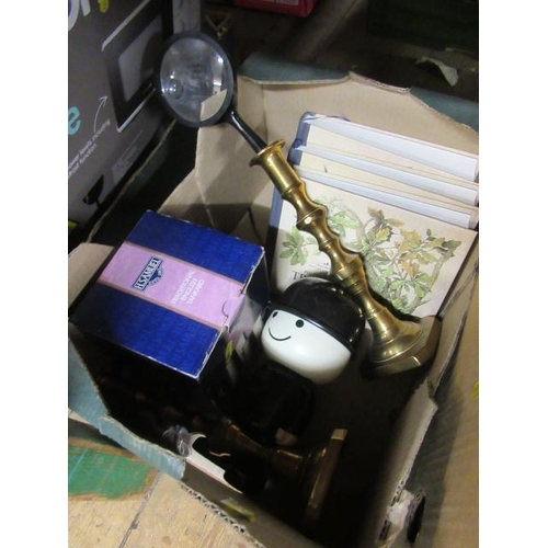 181 - BOX OF MISCELLANEOUS ITEMS INCLUDING HOMEPRIDE FRED