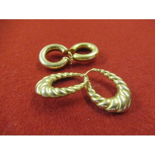 228 - TWO PAIRS OF 9CT GOLD EARRINGS