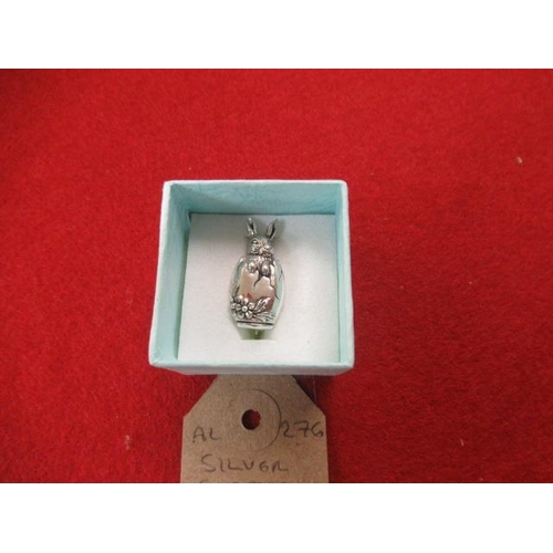 233 - SILVER EASTER BUNNY BROOCH