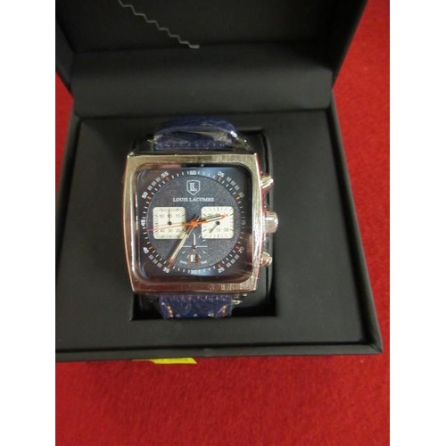 261 - NEW LOUIS LACOMBE BOXED WRISTWATCH