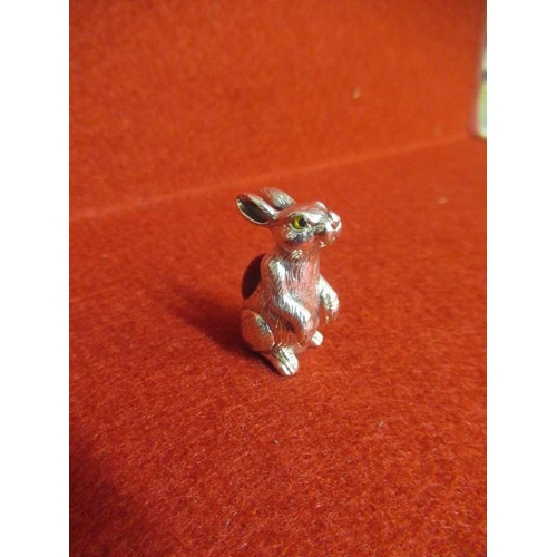 289 - SILVER HARE PIN CUSHION