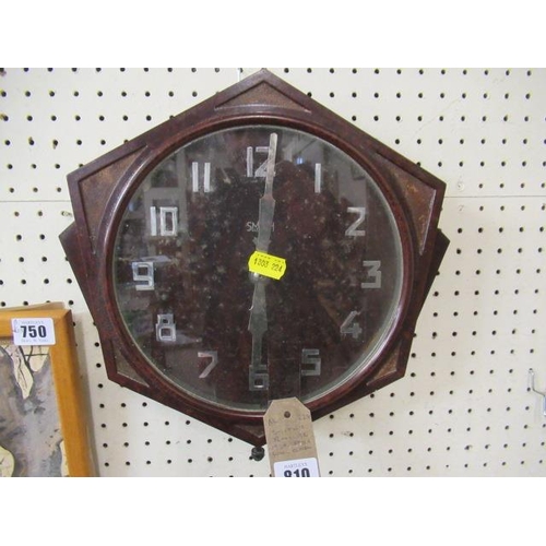 810 - SMITHS BAKELITE 1930S WALL CLOCK