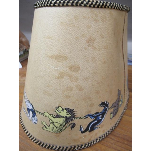 104 - A CARLTONWARE GUINNESS TOUCAN LAMP BASE, mid 20th century, with original parchment type novelty prin... 