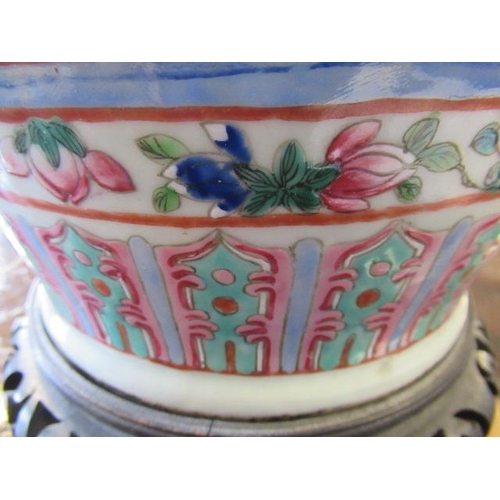 1 - A CANTONESE PORCELAIN FAMILLE ROSE TWO HANDLED ROULEAU VASE painted with two panels of court dignita... 