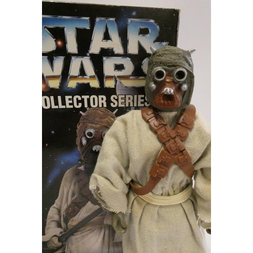 198 - Two Kenner Star Wars Collector Series 300mm figures Tusken Raider and Admiral Ackbar, boxes AF, figu... 