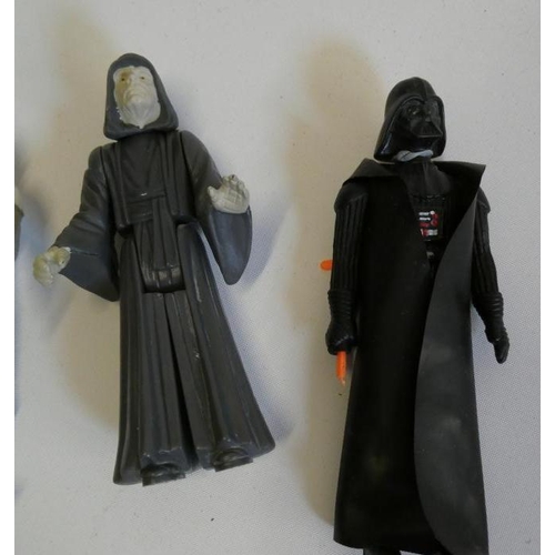 205 - 10 Star Wars figures and accessories, comprising Darth Vader, The Emperor, Emporer's Royal Guard, Im... 