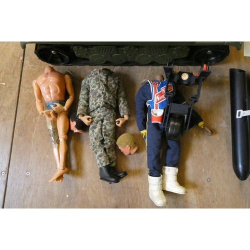 211 - Action Man accessories and vehicles, comprising boxed Space Speeder, boxed Jeep, boxed Iron Knight T... 