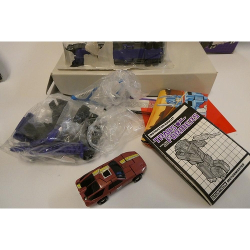 218 - Two boxed Transformers, comprising Stunticon Leader Motormaster and Protectobot Leader Hot Spot, fig... 