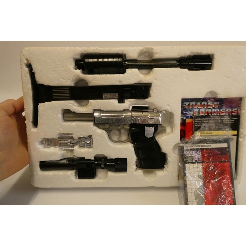 219 - Transformers Decepticon Leader Walther P-38 Megatron, boxed, figure fair, box af