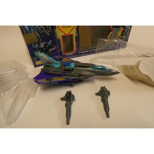 222 - Tranformers Powermaster Decepticon Darkwing, boxed, figure fair, box af