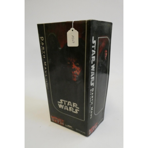 227 - Star Wars 1:6 Darth Maul Sith Lord figure, Sideshow Collections, boxed, figure excellent, box af